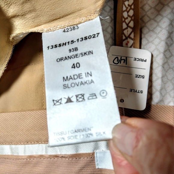 Chloe hi waist silk print pleated shorts 40 - Picture 5 of 7